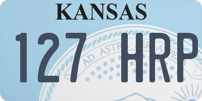 KS license plate 127HRP