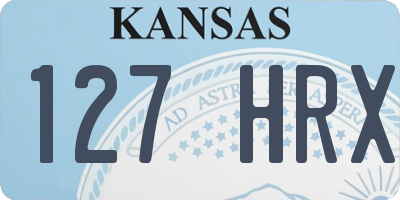 KS license plate 127HRX