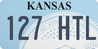 KS license plate 127HTL