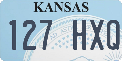 KS license plate 127HXQ