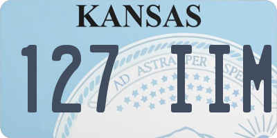 KS license plate 127IIM