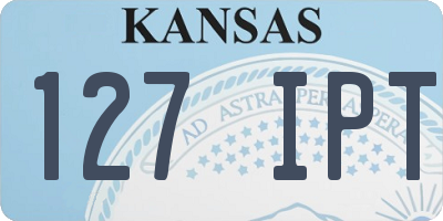 KS license plate 127IPT