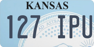 KS license plate 127IPU