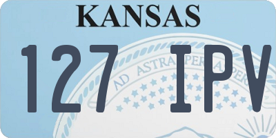 KS license plate 127IPV