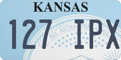 KS license plate 127IPX