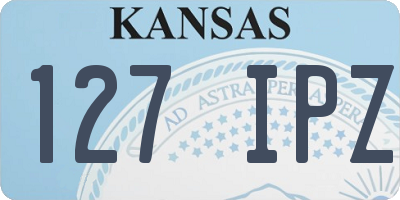 KS license plate 127IPZ