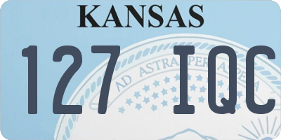 KS license plate 127IQC