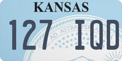 KS license plate 127IQD
