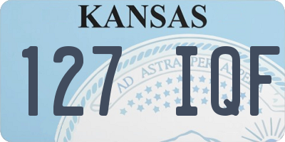 KS license plate 127IQF