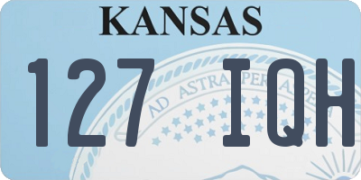 KS license plate 127IQH