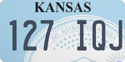 KS license plate 127IQJ