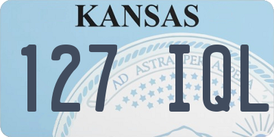 KS license plate 127IQL