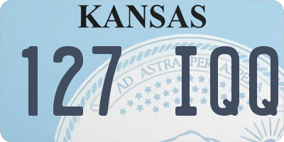 KS license plate 127IQQ