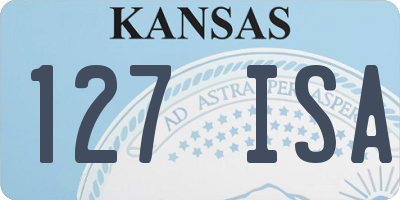 KS license plate 127ISA