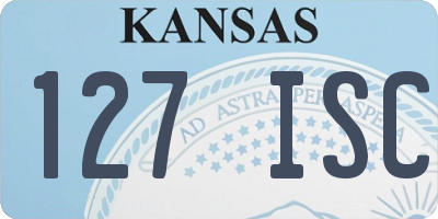 KS license plate 127ISC