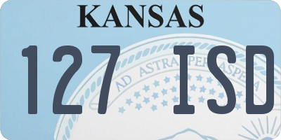 KS license plate 127ISD
