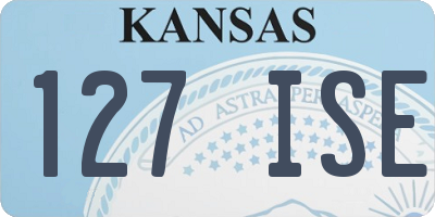 KS license plate 127ISE