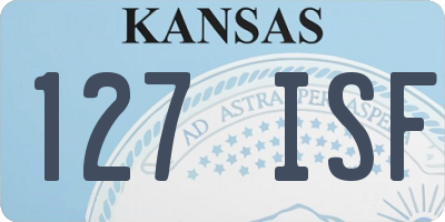 KS license plate 127ISF