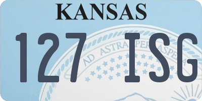 KS license plate 127ISG