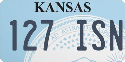 KS license plate 127ISN