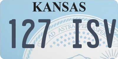 KS license plate 127ISV