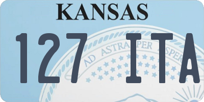 KS license plate 127ITA