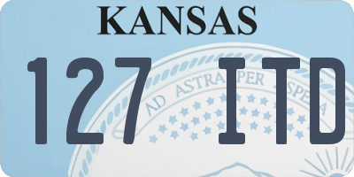 KS license plate 127ITD