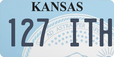 KS license plate 127ITH