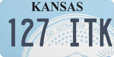 KS license plate 127ITK