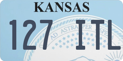 KS license plate 127ITL