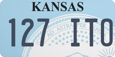 KS license plate 127ITO