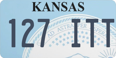 KS license plate 127ITT