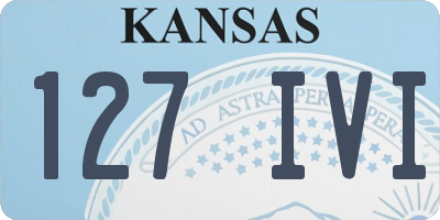 KS license plate 127IVI