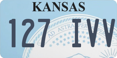 KS license plate 127IVV