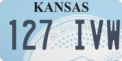 KS license plate 127IVW