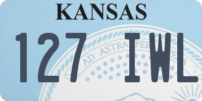 KS license plate 127IWL