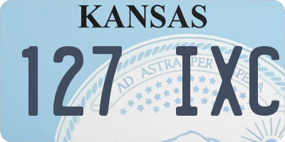 KS license plate 127IXC