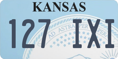 KS license plate 127IXI