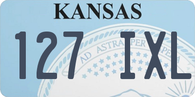 KS license plate 127IXL