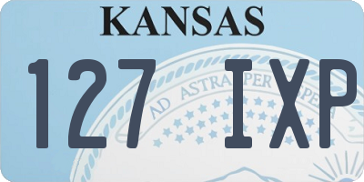 KS license plate 127IXP