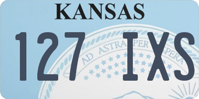 KS license plate 127IXS