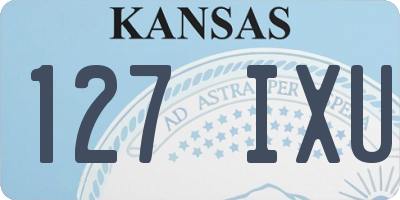 KS license plate 127IXU