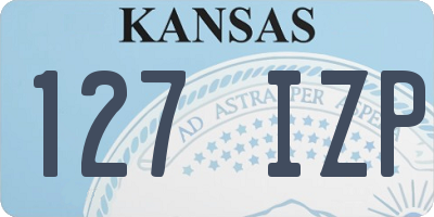 KS license plate 127IZP