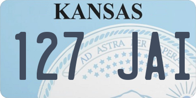 KS license plate 127JAI