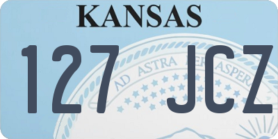 KS license plate 127JCZ