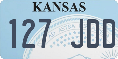 KS license plate 127JDD