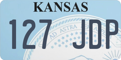 KS license plate 127JDP