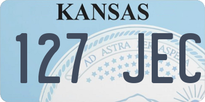 KS license plate 127JEC