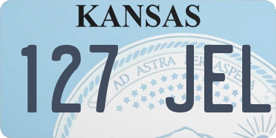 KS license plate 127JEL