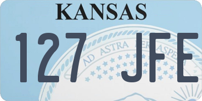 KS license plate 127JFE